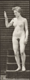 Plate 131 Descending stairs, waving hand — figure reference